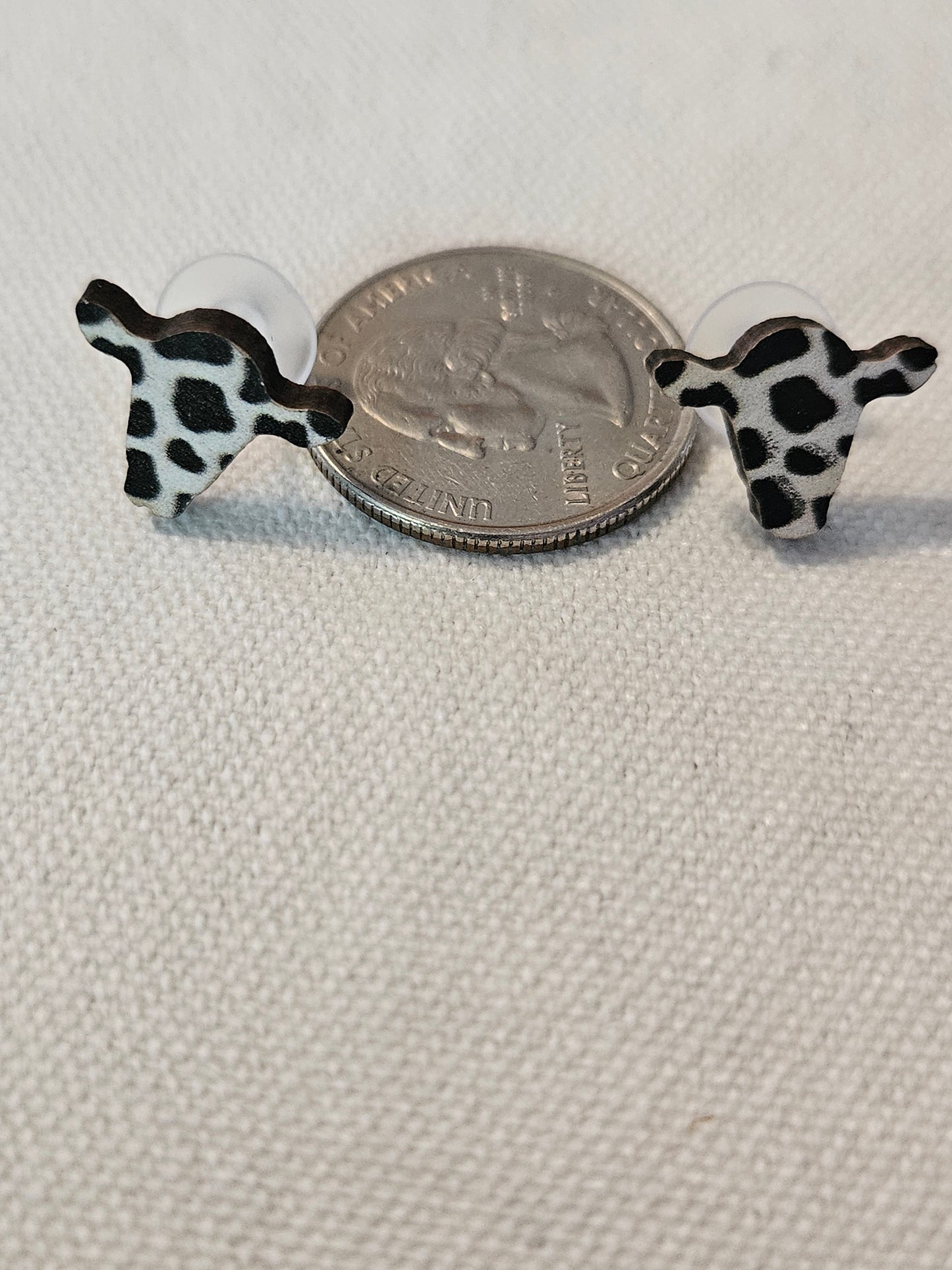 Cowhead Print Earrings