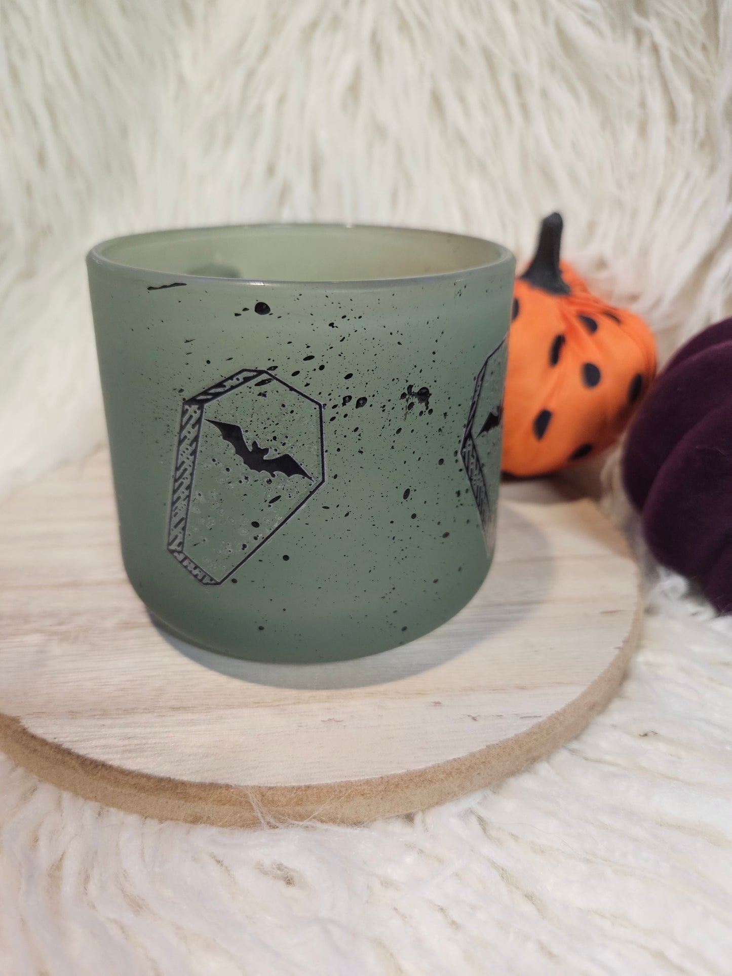 Coffin Green Glass Coffee Mug
