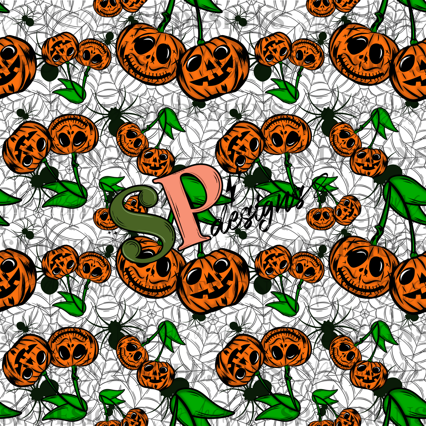 Pumpkin Cherry Seamless