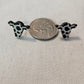 Cowhead Print Earrings