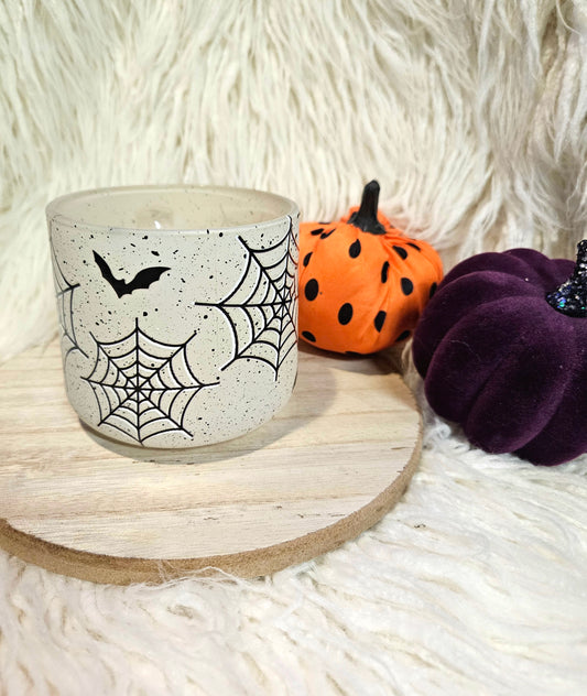 Web/Bat White Glass Coffee Mug