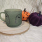 Coffin Green Glass Coffee Mug