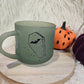 Coffin Green Glass Coffee Mug