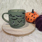 Bat Green Glass Coffee Mug
