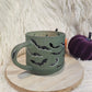 Bat Green Glass Coffee Mug