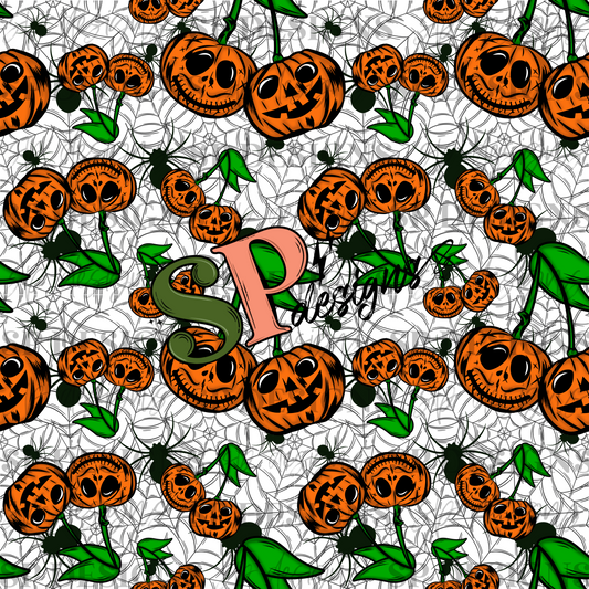 Pumpkin Cherry Seamless