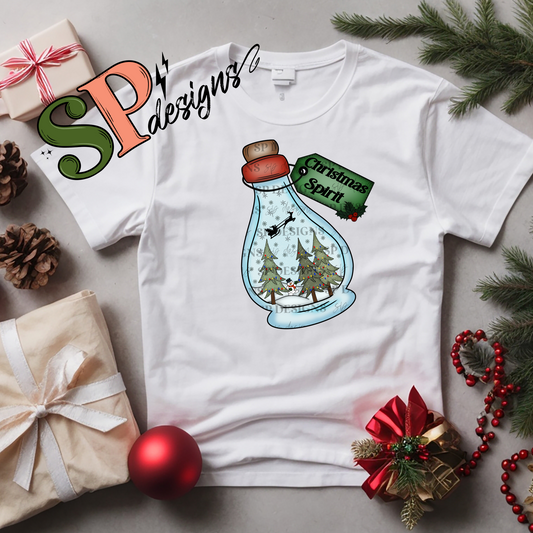 Christmas Spirit Bottle PNG